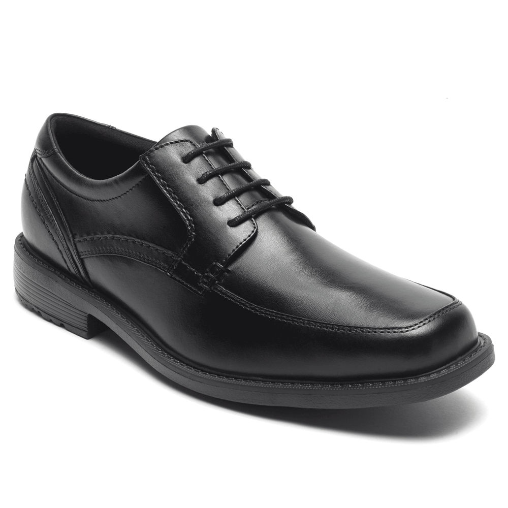 Rockport Singapore Mens Lace Up - Style Leader 2 Apron Toe Black - VO9875401